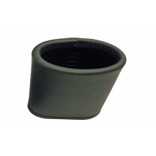 Dice cup of soft leather in Black 