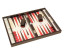 Backgammonspel Proficient Äkta läder i brunt (4089)
