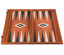 Backgammon Board in Mahogany Pluton L