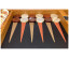 Backgammon Set Elegant L Genuine Leather in Tan