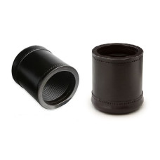 Backgammon Official Round Dice Cups Crisloid in Black 
