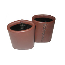 Leather Dice Cups Oval in Brown