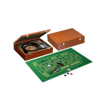 Complete Roulette set made of wood Classic design