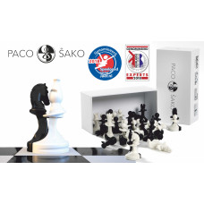 Paco Sako Chess Pieces Solidarity in Black & White
