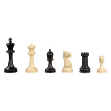 Chessmen plastic Nerva in Black and Ivory KH 95 mm
