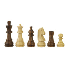 Wooden Chessmen hand-carved Titus KH 78 mm