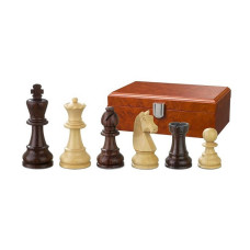 Wooden Chessmen Hand-carved Ebonized KH 77 mm