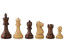 Schackpjäser handsnidade i trä Tutencham 95 mm (2242)