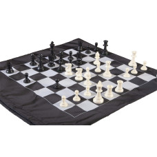 Regulation Tournament Staunton Chess set in Cinch Bag