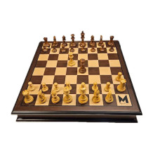 Komplett schackset tillverkad av Staunton i USA
